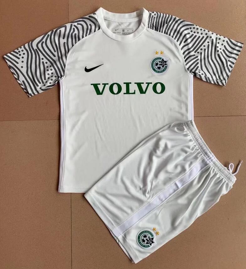 Kids 2021/22 Maccabi Haifa FC Third Away Soccer Kits Shirt with Shorts